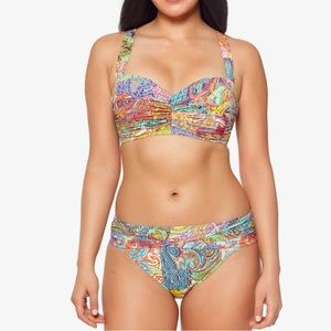 NWT Bleu Rod Beattie Bohemian Paradise Bikini 2pc Set